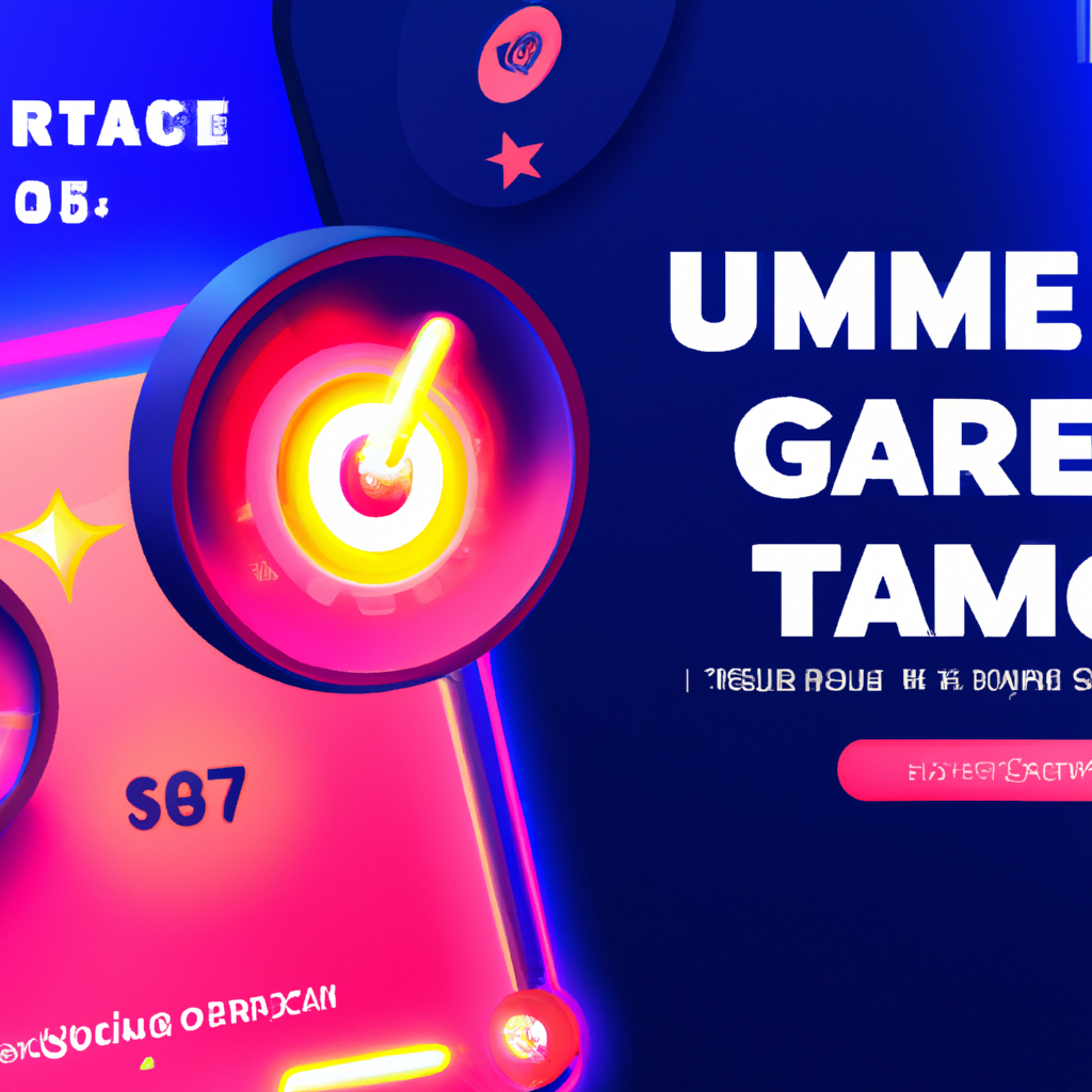 ArcadePulse gameplay scene with neon HUD and leaderboard badge